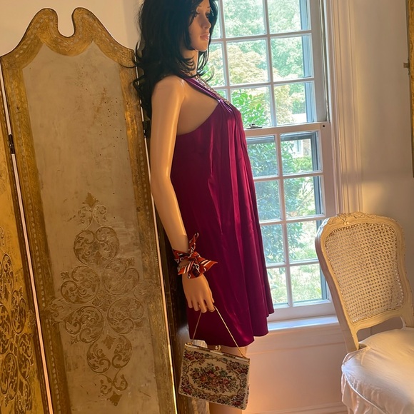 100% silk “Banana Republic “ vintage dress in SIZE M. - Picture 8 of 16